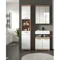 Produktbild: Badezimmer Wave 3-tlg. ca. 97 cm Eiche/Weiß