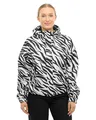 Produktbild: LARKSON Regenjacke Damen Herren Zebra - Elin - Regenmantel für Fahrrad Outdoor Festival - Wassersäule 10000 mm - Wasserdichte Jacke mit Verschweißten Nähten - Faltbar