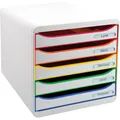 Produktbild: 2-20x EXACOMPTA Schubladenbox BIG-BOX PLUS, 5 Schübe, harlekin SPARE BIS ZU 10%
