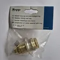 Produktbild: Kopp E14 Metall Lampenfassung mit Ring – max 60W – Messing – Neu & OVP
