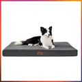 Produktbild: Bequeme Hundematratze für Große Hunde 112x81x7.6 cm – Dunkelgrau & Pflegeleicht