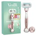 Produktbild: Gillette Venus Pro Smooth Sensitive Rasierer Damen, Nassrasierer für Empfindliche Haut — Inkl. 1 Ersatzklinge, Metallhandstück und Duschhalterung — TESTSIEGER VON GILLETTE VENUS BEI STIFTUNG WARENTEST