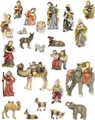 Produktbild: FADEDA Krippenfigur 23x FADEDA Mathias-Krippenfiguren, Höhe in cm: 9 (23 St)