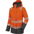 Produktbild: WÜRTH MODYF Warnschutz Parka Neon – hochwertige & reflektierende Arbeitsjacke in Größe – winddicht, atmungsaktiv & wasserdicht (10.000 mm WS) – in orange - Größe 3XL