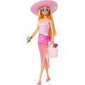 Produktbild: Barbie Puppe Strandtag, ab 3 Jahre, mit Badeanzug und Strandzubehör, 30 cm