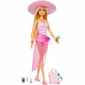 Produktbild: Mattel Barbie Beach Day Barbie Blond, Modepuppe, Anziehpuppe, Spielpuppe, Puppe