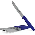 Produktbild: Giesser seit 1776 - Made in Germany - Tomatenmesser 6er Set blau, Klinge 11 cm, rutschfest, kleines Universalmesser spülmaschinenfest, rostfrei