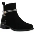 Produktbild: VAN HILL 840507 Stiefelette Damen Leicht Gefütterte Klassische Stiefeletten Zierperlen schwarz 40 EU