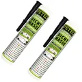 Produktbild: Petec 2x Scheiben- Karosseriedichtmasse Kartusche Schwarz 310ml