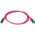 Produktbild: EFB Elektronik RJ45 Patchkabel S/FTP, Cat.6A, LSZH, 1m, magenta Das geschirmte Cat.6A RJ45 Patchkabel gewährleistet (S/FTP, CAT6a, 1 m) (MK6001.1MA)