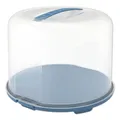 Produktbild: Rotho Kuchen Behälter Torten Glocke XL mit Deckel blau transparent Kuchen Box