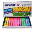 Produktbild: 47408 - Jaxon Ölpastellkreide 12er Set 2 x 6 Neon-Farben im Kartonetui brilla...