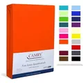 Produktbild: Camry Spannbettlaken CLASSIC, Jersey Baumwolle, Gummizug: rundum, viele Farben, alle Matratzenhöhen, Bettlaken, Spannbetttuch 120-130 cm x 200 cm
