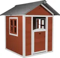 Produktbild: AXI Spielhaus Beach Lodge in Rot | Kleines Spielhaus aus  Holz für Kinder | 135 x 111 x 133 cm
