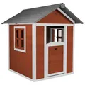 Produktbild: Ambia Garden Spielhaus, Rot, Weiß, Holz, Hemlocktanne, 111x133x135 cm, EN 71, CE, FSC 100%, Outdoor Spielzeug, Spielhäuser