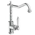 Produktbild: schwenkbare Küchenarmatur OLD STYLE, Retro Wasserhahn, klassische Mischbatter...