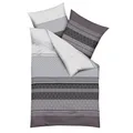 Produktbild: Kaeppel Biber Bettwäsche Valencia zinn 1 Bettbezug 135 x 200 cm + 1 Kissenbezug 80 x 80 cm