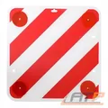 Produktbild: WARNTAFEL ROT-WEIß KUNSTSTOFF 50x50cm MIT RÜCKSTRAHLER SONDERLASTEN WOHNWAGEN