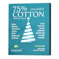 Produktbild: 75% Baumwolle 25% Leinenpapier, 85 g/m², Laserdruckpapier, A4-Format, Weiß, 100 Blatt wasserfestes Baumwollpapier