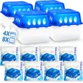 Produktbild: 4x Box Luftentfeuchter 8x 400g Beutel Granulat Raum Entfeuchter Stopper Trockner