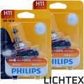 Produktbild: H11 PHILIPS Vision - Mehr Licht - 12362PRB1 Scheinwerfer Lampe DUO-Box NEW