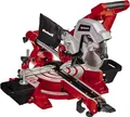 Produktbild: Einhell Zug-Kapp-Gehrungssäge TE-SM 216 Dual (1800 W, max. 65 mm x 305 mm Schnitttiefe/-breite, Ø 216 mm Sägeblatt, beidseitig neigbarer Sägekopf, Zugfunktion, Laser)