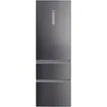 Produktbild: HAIER HTW5618CNMP 3D 60 SERIE 5 Kühlgefrierkombination (C, 360 l, 1850 mm hoch, Dark Inox)