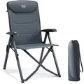 Produktbild: TIMBER RIDGE Faltbarer Campingstuhl 4 Positionen Alu 150kg mit Tas