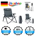 Produktbild: Campingstuhl Faltbar 4 Positionen Alu 150kg Tasche