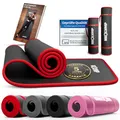 Produktbild: NEOLYMP extra Dicke und rutschfeste Fitnessmatte mit Fitness E-Book und Tragegurt - Pilatesmatte, Yoga Matte, Sportmatte, Gymnastikmatte, Trainingsmatte