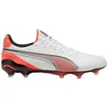 Produktbild: PUMA PUMA KING Ultimate FG/AG Hot Pursuit Unisex Fußballschuh weiß 41 EU