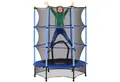Produktbild: HOMCOM Kindertrampolin Ø140 cm, mit Sicherheitsnetz, Randabdeckung, Ø 140 cm, (Indoor Trampolin, 1 tlg., Trampolin), für Kinder 3-10 Jahre, bis 50 kg belastbar, Blau