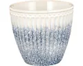 Produktbild: Greengate Becher Alice Latte Cup ripple blue 0,35l, Steinzeug