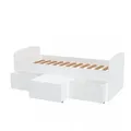 Produktbild: Weber Industries Kinderbett, Weiß, Holz, Uni, 1-Sitzer, 2 Schubladen, Rechteckig, 90x190 cm, Kinder- & Jugendzimmer, Kindermöbel, Kinderbetten, Kindereinzelbetten
