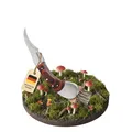 Produktbild: Dönges Pilzmesser mit Bürste, klappbar, inkl. Tasche | Geschenk für Pilzsammler zum Outdoor Pilze sammeln | Schwammerlmesser hochwertig gefertigt aus rostfreiem Stahl und Pakkaholz