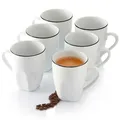 Produktbild: Sänger Kaffeebecher, Weiß, Keramik, 6-teilig, 32.5x18.5x22.5 cm, kratzfest, Kaffee & Tee, Tassen, Kaffeetassen-Sets