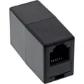 Produktbild: InLine® ISDN / LAN / DSL Kupplung 2x RJ45 Buchse schwarz