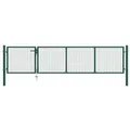Produktbild: vidaXL Gartentor Stahl 350 x 75 cm Grün