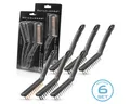 Produktbild: STAHLWERK Drahtbürste Drahtbürsten 2er Set 220 mm (9 Zoll) Bürstensatz, schweißtauglich, (Set, 6-tlg., 6 tlg), aus Messingbürste, Stahlbürste und Nylonbürste