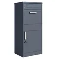 Produktbild: Briefkasten Paketkasten Standbriefkasten Paketbriefkasten Paketbox Postbox Grau