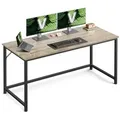 Produktbild: VASAGLE Schreibtisch Computertisch, Bürotisch, 80/100/120/135/160 cm, moderner Stil grau 135 cm x 75 cm x 60 cm