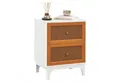 Produktbild: COSTWAY Nachttisch (1-St), Rattan Nachtschrank, mit 2 Schubladen, 46 x 33 x 59,5 cm