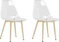 Produktbild: vidaXL Esszimmerstühle 2 Stk. Transparent PET