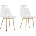 Produktbild: vidaXL Esszimmerstühle 2 Stk Transparent PET 338062