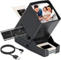Produktbild: Dia-Betrachter 35mm Negativ Projektor 3X Vergrößerung USB Strom