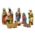 Produktbild: ToCi Krippenfiguren Set 9-teilig Figuren für Krippe klassisch Weihnachten Deko