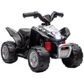 Produktbild: AIYAPLAY Elektro-Quad Miniquad Kinder Elektro ATV Kinderquad mit LED und Hupe Kindermotorrad Kinderfahrzeug Elektroauto für Kinder ab 18 Monaten Metall Schwarz 65,5 x 38,5 x 43,5 cm