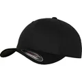Produktbild: Flexfit® Wooly Combed Bacecap mit Flexband für eine optimale Passform, black / black, Youth