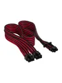 Produktbild: Corsair Premium individually sleeved 12VHPWR - Schwarz / Rot