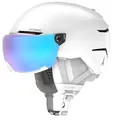 Produktbild: ATOMIC SAVOR VISOR STEREO Skihelm mit Visier - White Heather - Größe S - Snowboard- & Ski-Helm mit Brille - 360° Fit System & Active Aircon Belüftungssystem - Holo Core für maximale Stoßdämpfung